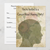 Einladungen, Party zur Krebsunterstützung Einladung (Vorne/Hinten)