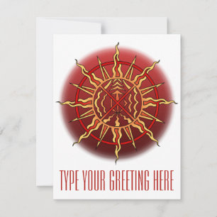 Einladungen Personalisierte Native Spirit Card