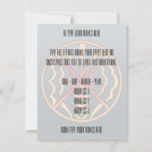 Einladungen Personalisierte Native Spirit Card (Rückseite)