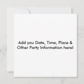 Einladungen - Pop Art Piece on Pie (Rückseite)