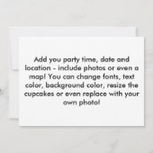 Einladungen - Pop-Kunst-kleine Kuchen (Rückseite)