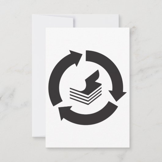 Einladungen Recycelnd Papier (Vorderseite)