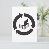 Einladungen Recycelnd Papier (Stehend Vorderseite)