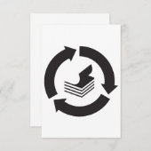 Einladungen Recycelnd Papier (Vorne/Hinten)