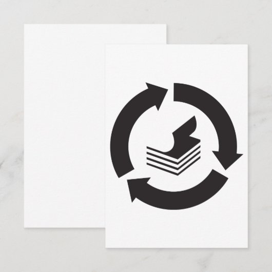 Einladungen Recycelnd Papier (Vorne/Hinten)
