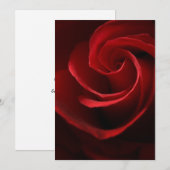 EINLADUNGEN Rote Rose (Vorne/Hinten)