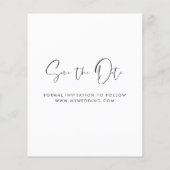 Einladungen Save the Date des Fotos (Rückseite)