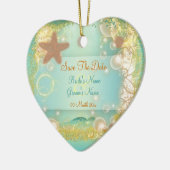 Einladungen Save the Date Keramik Ornament (Links)