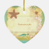 Einladungen Save the Date Keramikornament (Hinten)