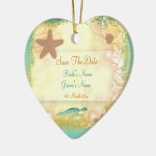 Einladungen Save the Date Keramikornament (Links)