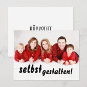 Einladungen selbst, bedruckt, (Vorne/Hinten)