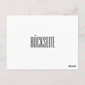 Einladungen selbst, bedruckt, (Rückseite)