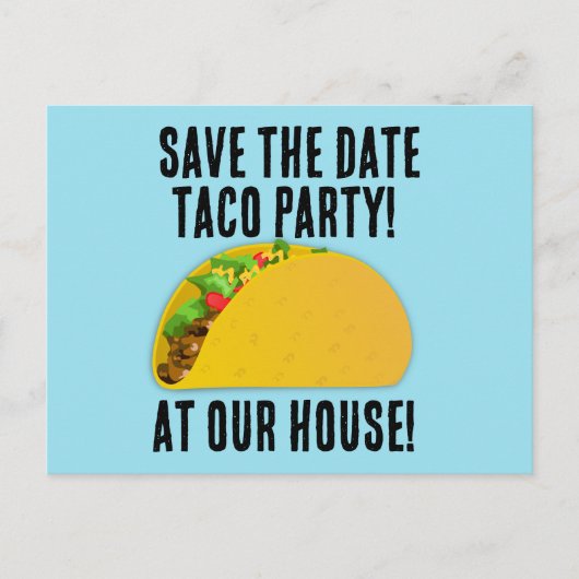 EINLADUNGEN TACO PARTY SAVE THE DATE POSTKARTEN (Vorderseite)