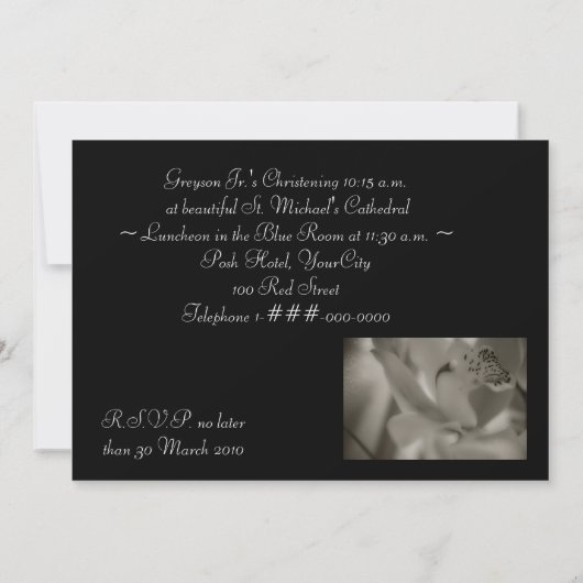 Einladungen Taufe Weihnachten Vorlagen (Rückseite)