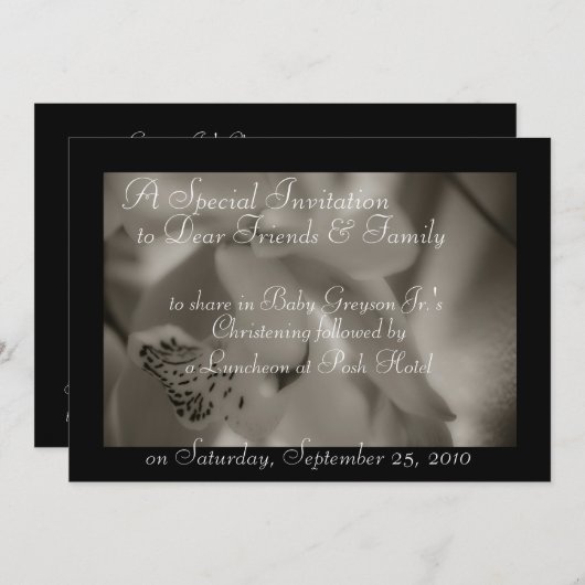 Einladungen Taufe Weihnachten Vorlagen (Vorne/Hinten)