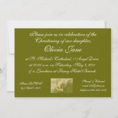 Einladungen Taufe Weihnachten Vorlagen (Rückseite)