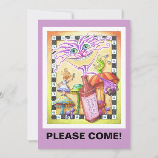 EINLADUNGEN - The WorCHESHIRE CAT (Vorderseite)