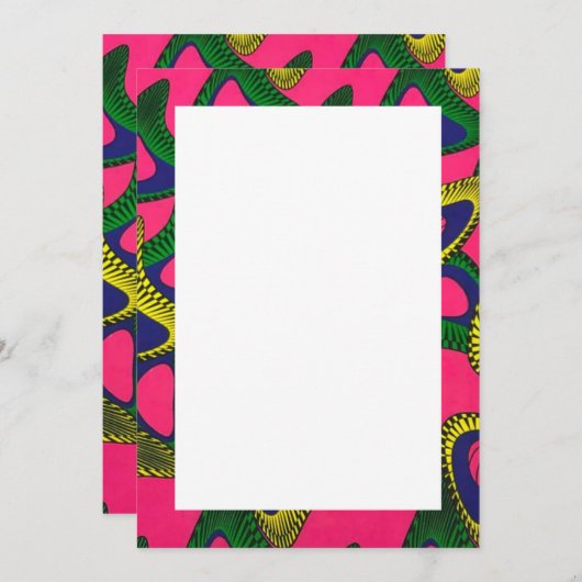 Einladungen und Ankündigungen für afrikanische Pri (Vorne/Hinten)