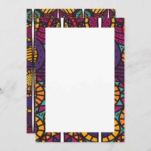 Einladungen und Ankündigungen für afrikanische Pri (Vorne/Hinten)