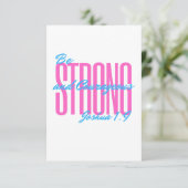 Einladungen und Ankündigungen Joshua 1:9 (Stehend Vorderseite)