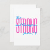 Einladungen und Ankündigungen Joshua 1:9 (Vorne/Hinten)