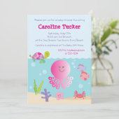 Einladungen unter der Sea Baby-Dusche (Stehend Vorderseite)