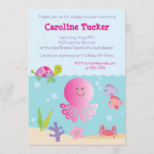 Einladungen unter der Sea Baby-Dusche