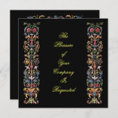 Einladungen Vintager beleuchteter Gotik (Vorne/Hinten)