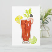 Einladungen von Bloody Mary (Stehend Vorderseite)