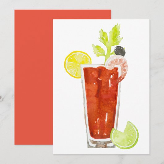 Einladungen von Bloody Mary (Vorne/Hinten)