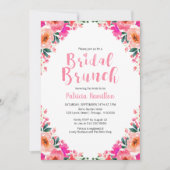 Einladungen von Bridal Brunch Hot Pink Blume (Vorderseite)
