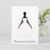Einladungen von Bridesmaid Luncheon (Stehend Vorderseite)