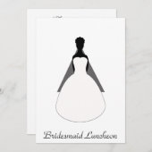 Einladungen von Bridesmaid Luncheon (Vorne/Hinten)