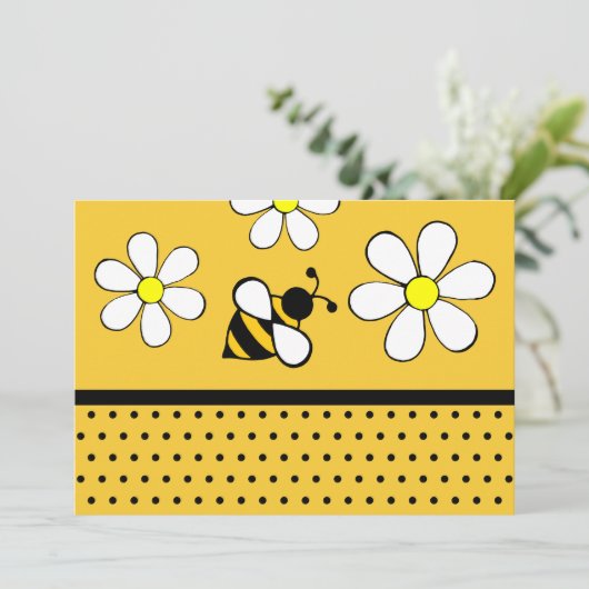 Einladungen von Daisy Bee (Stehend Vorderseite)