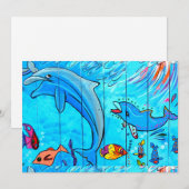 Einladungen von Delphinen (Vorne/Hinten)