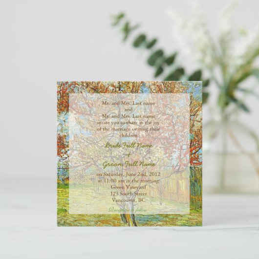 Einladungen von Eltern von Braut und Bräutigam zu (Stehend Vorderseite)