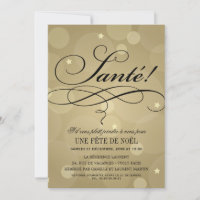 Einladungen von Fête de Noël| Champagne Vive Thème