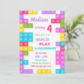 Einladungen von Gebäude-Steinen, Einladungen block (Stehend Vorderseite)