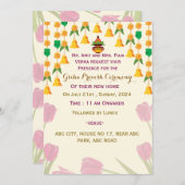 Einladungen von Griha Pravesh (Vorne/Hinten)