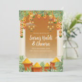 Einladungen von Haldi Digital Choora (Stehend Vorderseite)