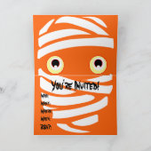 Einladungen von Halloween-Party auf Mama Cards (Innenseite)