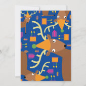 Einladungen von Hirschtierkindern zu Geburtstagspa (Rückseite)