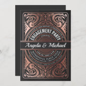 Einladungen von Interessenten Black & Rose Gold (Vorne/Hinten)