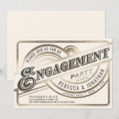 Einladungen von Interessenten - Retro White Gold (Vorne/Hinten)