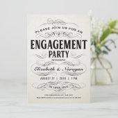 Einladungen von Interessenten Vintage Bildfläche (Stehend Vorderseite)