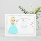 Einladungen von Mädchen zum Geburtstag (Stehend Vorderseite)