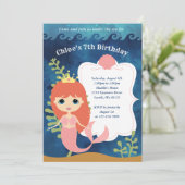 Einladungen von Mädchen zum Geburtstag (Stehend Vorderseite)