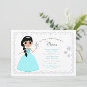 Einladungen von Mädchen zum Geburtstag (Stehend Vorderseite)