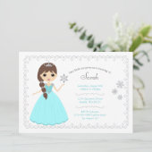 Einladungen von Mädchen zum Geburtstag (Stehend Vorderseite)