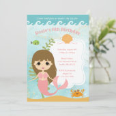 Einladungen von Mädchen zum Geburtstag (Stehend Vorderseite)
